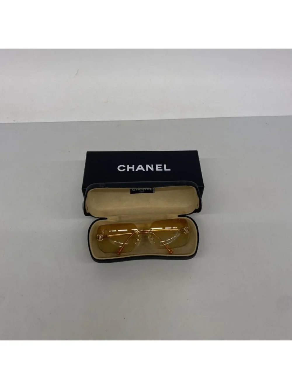Chanel Sunglasses Acetate Brown Gold Eyewear